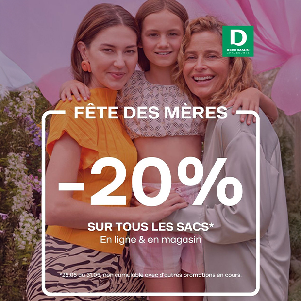 Deichmann -20% pour la fête des mères