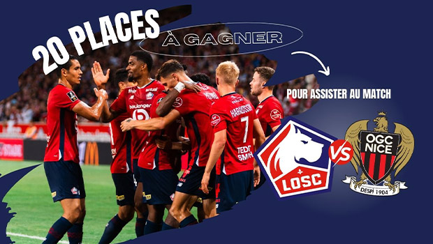 jeu concours des places match losc nice avec aushopping v2 au stade pierre mauroy