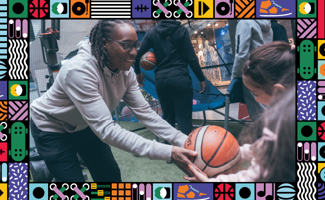 initiation au basket ball avec l'équipe de basket ESBVA à V2