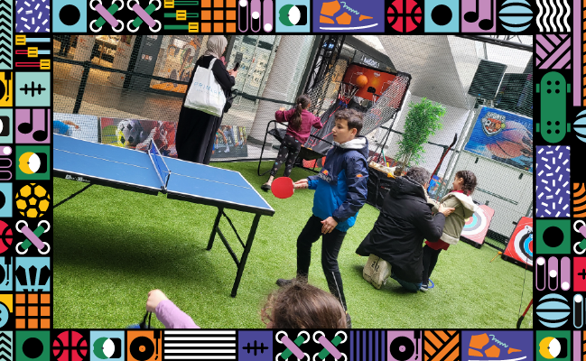 initiation aux multi-sports lors du festival des cultures urbaines à V2