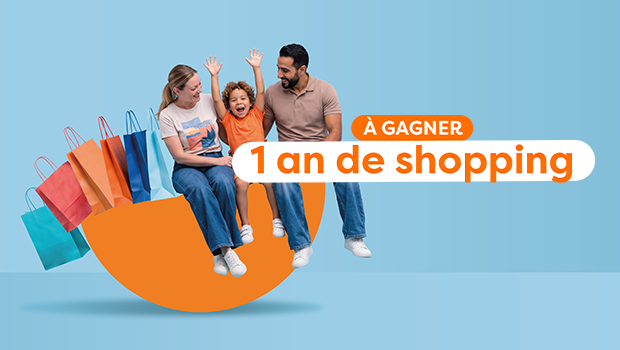 1 an de shopping à gagner dans le centre commercial aushopping V2