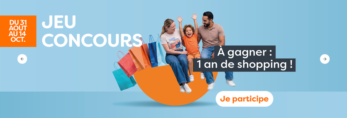 1 an de shopping à gagner dans le centre commercial aushopping V2