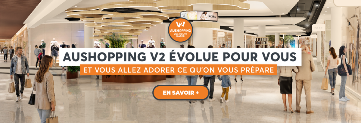 aushopping V2 évolue : travaux