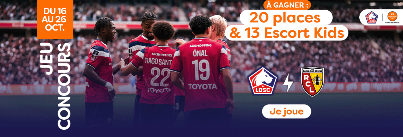 expérience escort kids à gagner et 20 places pour le derby LOSC x RC LENS avec AUSHOPPING V2