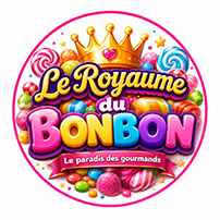 logo royaume du bonbon, le paradis des gourmands