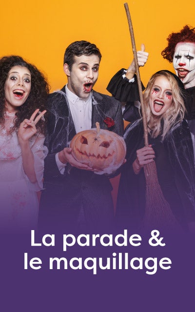 La parade d'halloween et le maquillage d'halloween à v2