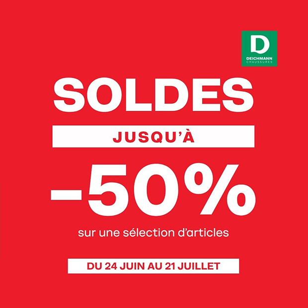 Les soldes vous attendent chez Deichmann du 24 juin au 21 juillet 2026