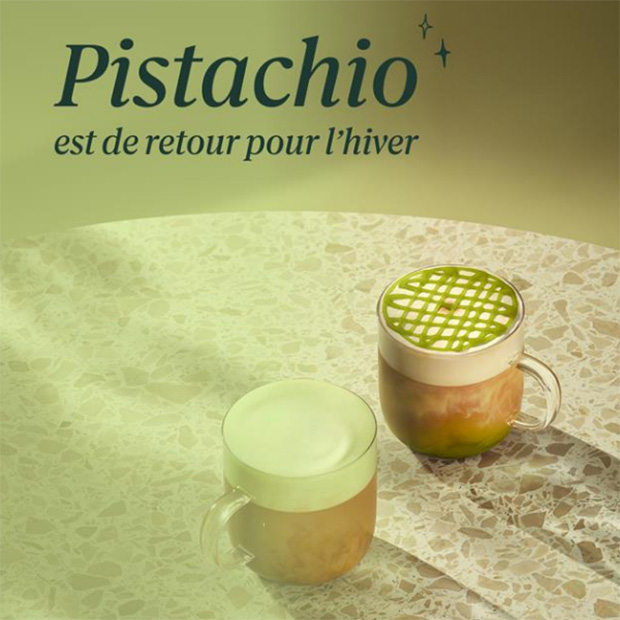 Pistachio est de retour pour l'hiver chez Starbucks