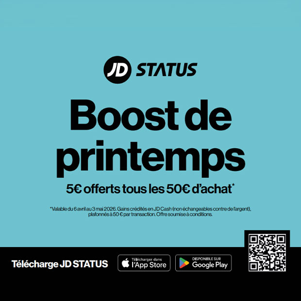 Boost de printemps chez JD Sports du 6 avril au 3 mai 2026